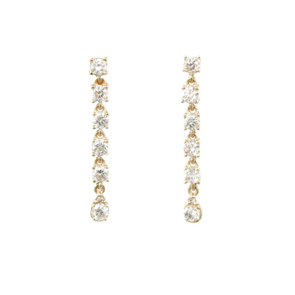 Tiffany HardWear triple drop earrings in 18k gold. | Tiffany & Co.